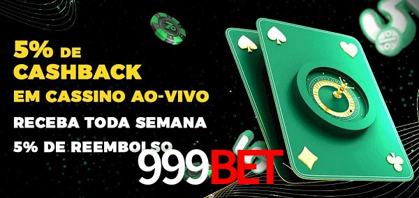 Promoções do cassino ao Vivo 999BET
